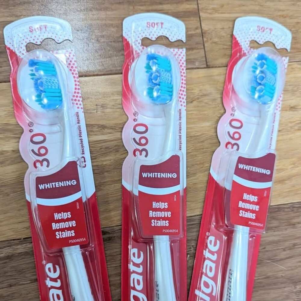 10 Pk. Colgate 360 Toothbrushes. Individually packaged, Brand new.